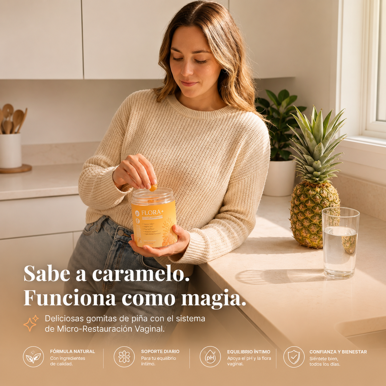Probiótico Vaginal Avanzado – Equilibra tu pH y elimina el mal olor desde la raíz